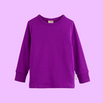 ScandiBugs Own Label Organic Long Sleeve Top - Perfectly Purple