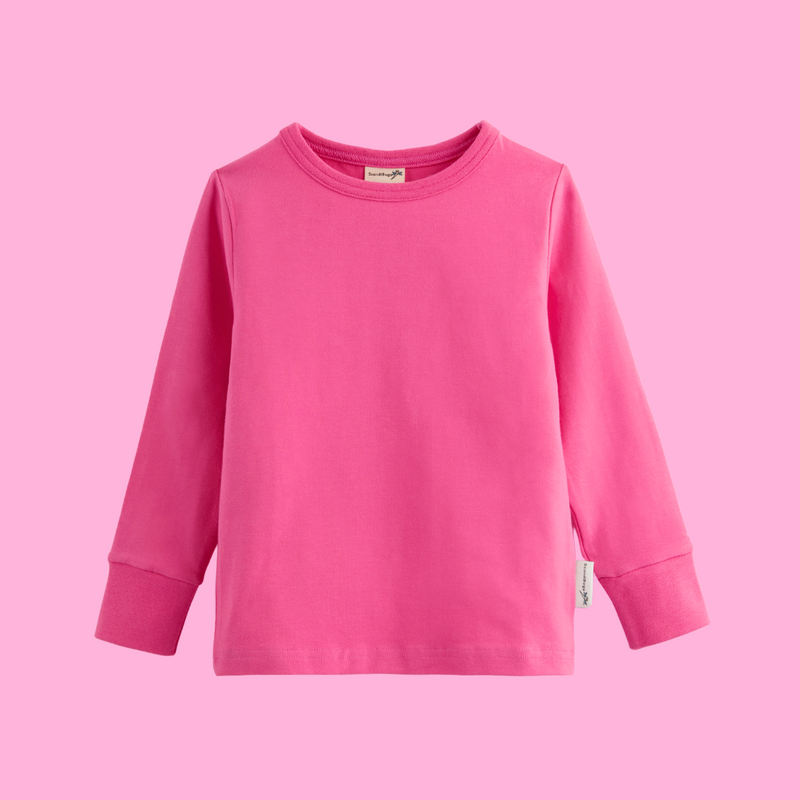 ScandiBugs Own Label Organic Long Sleeve Top - Bubblegum Pink