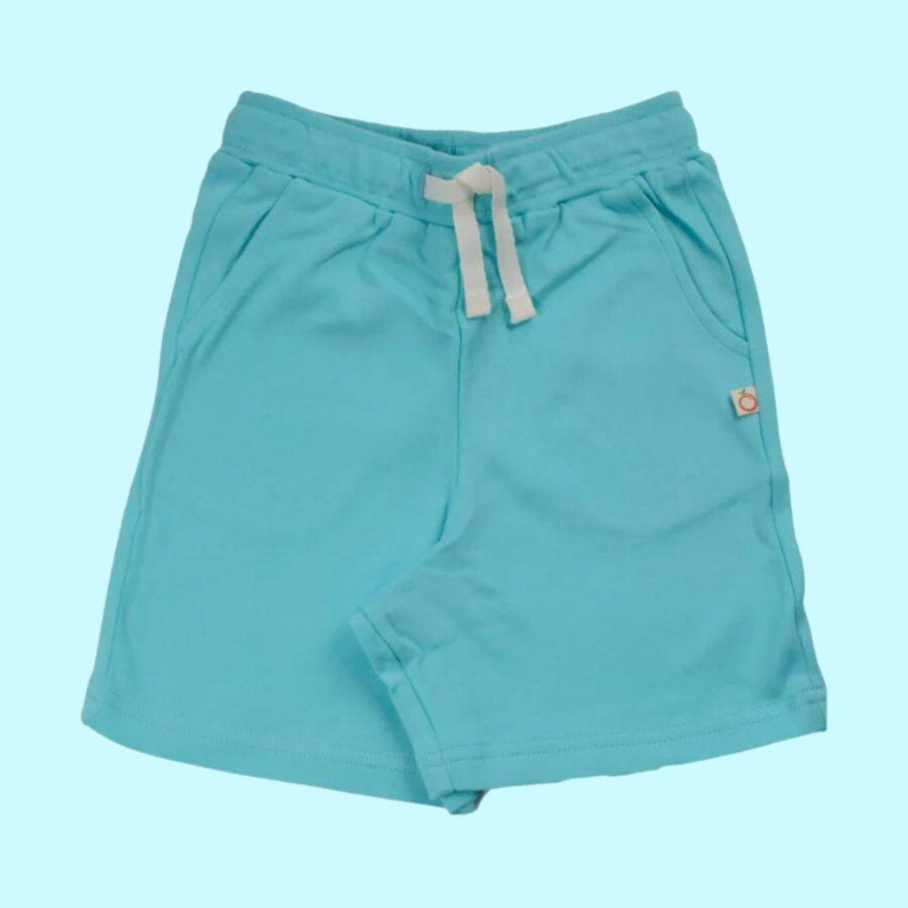 Mandarina 100% Organic Cotton Shorts - 'Blue Curacao' - ScandiBugs