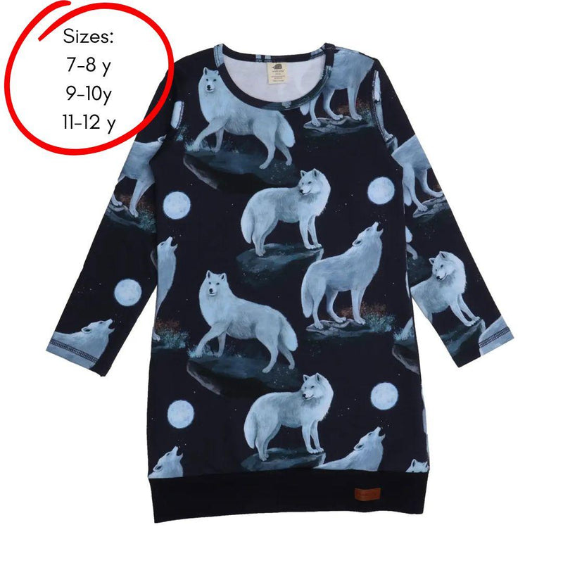 Walkiddy Singing Wolves Long Sleeve Sport Dress