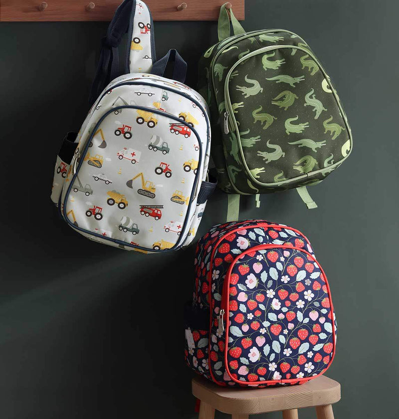 A Little Lovely Company - Backpack with Insulated Pocket: Crocodiles