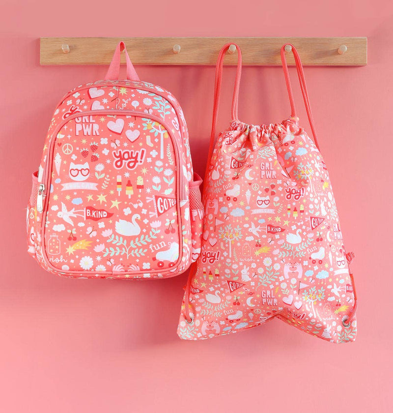 A Little Lovely Company Gym / Drawstring Bag: Fun