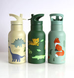 A Little Lovely Company - Kids Stainless Steel Drink / Water Bottle: Dinosaurs