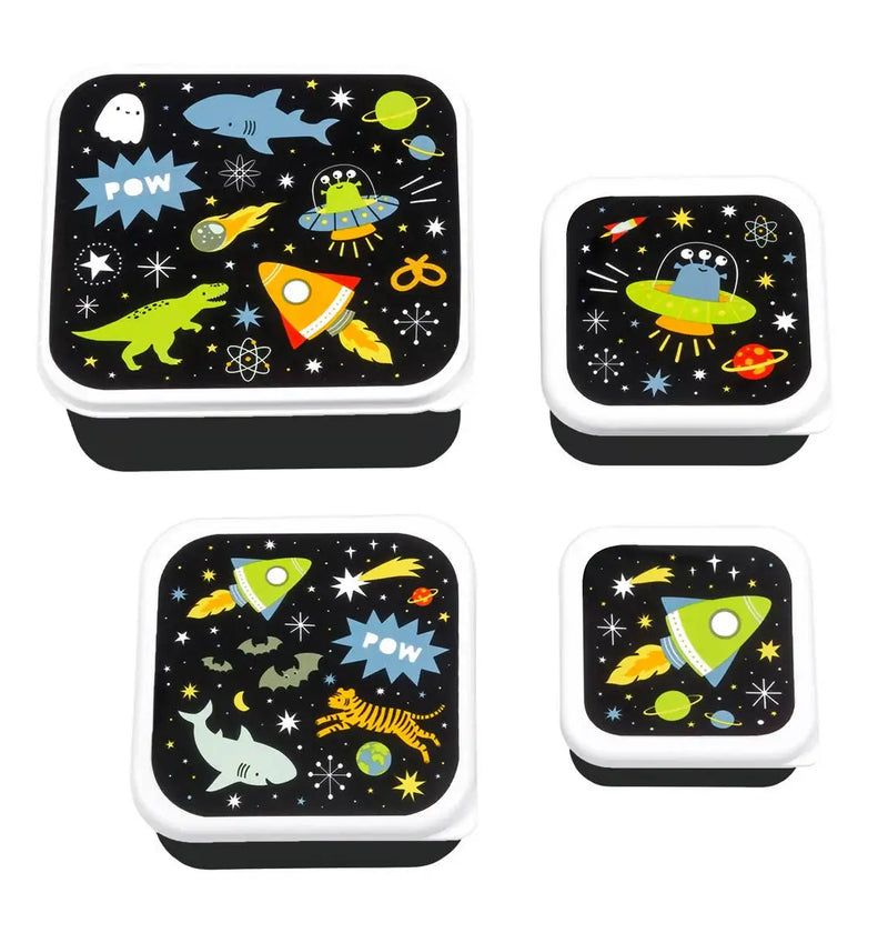 A Little Lovely Company - Lunch & Snack Box Set: Galaxy