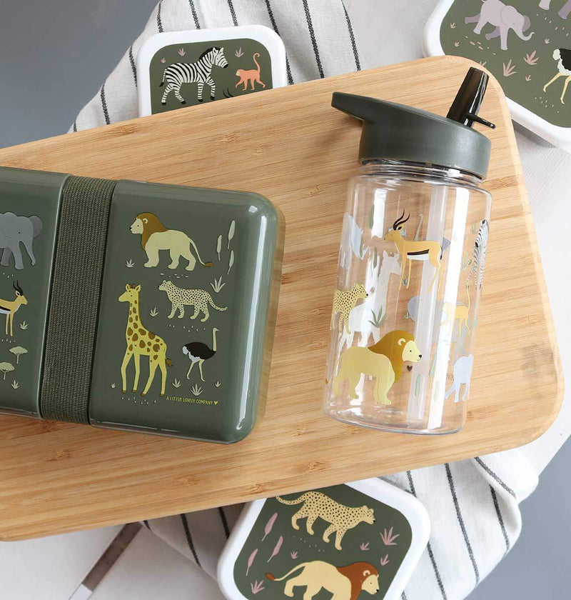 A Little Lovely Company - Kids Drink/Water Bottle: Savanna