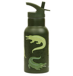 A Little Lovely Company - Kids Stainless Steel Drink / Water Bottle: Crocodiles