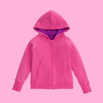 ScandiBugs Own Label Organic Reversible Hoody - Bubblegum Pink & Perfectly Purple