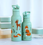 A Little Lovely Company - XL Stainless Steel Drink / Water bottle: Forest friends
