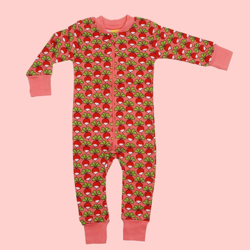 DUNS Radish Tea Rose - Long Sleeve Zip Suit