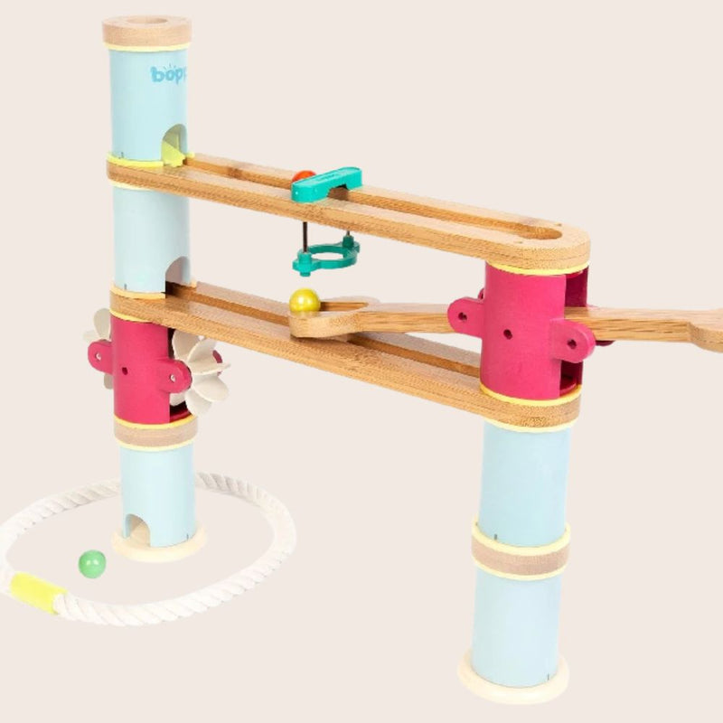 Boppi Wooden Bamboo Marble Run - 스타터 팩