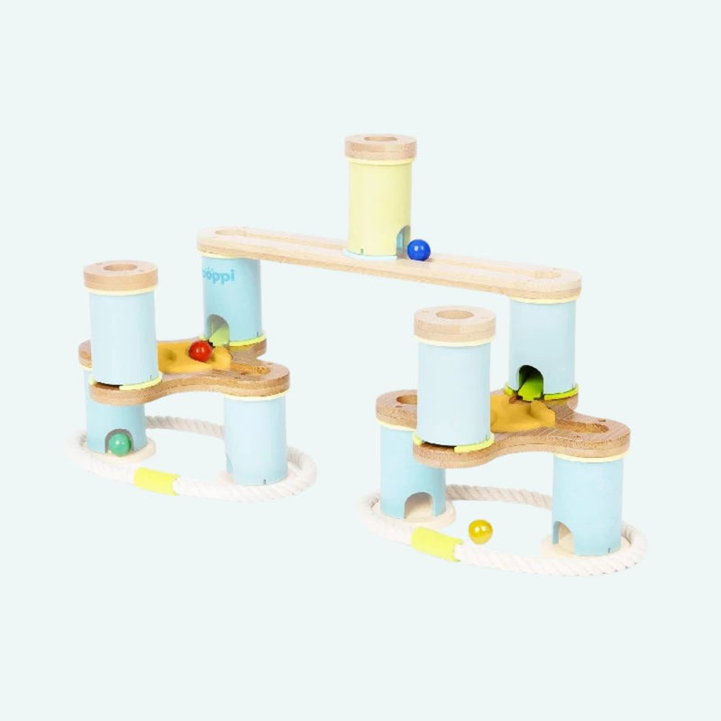 Boppi Wooden Bamboo Marble Run - 스타터 팩