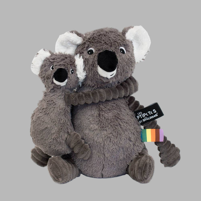 Les Ptipotos - Kayla The Koala Mum & Baby: Grey