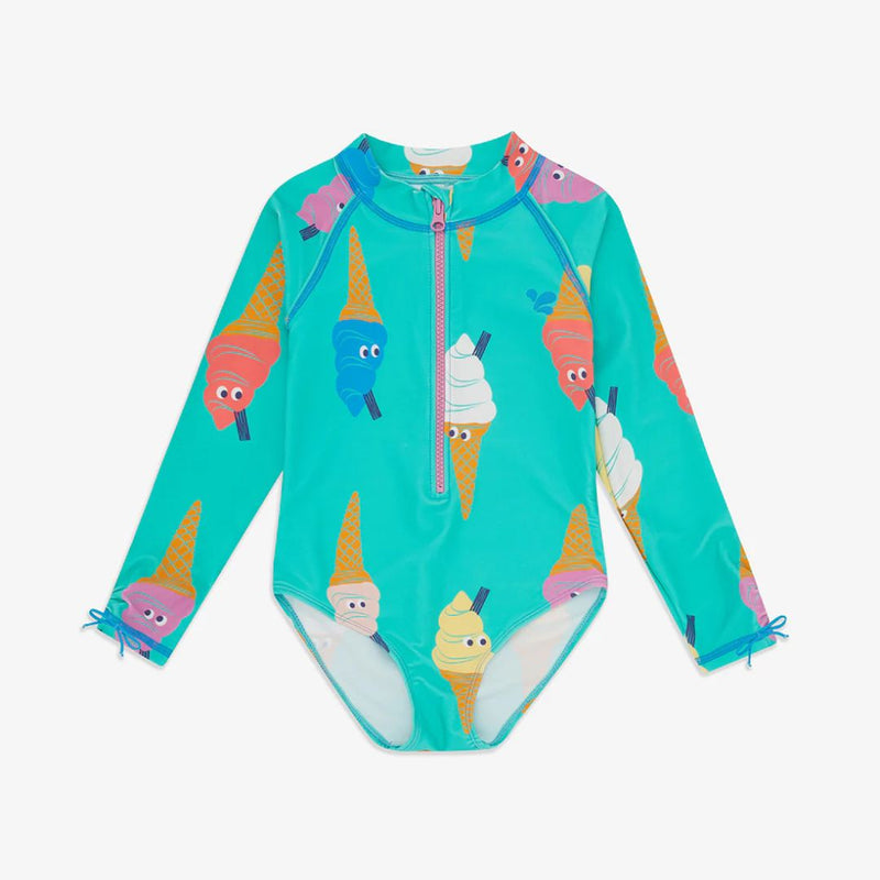 Muddy Puddles UV 보호 수영복 - Lilac Rainbow