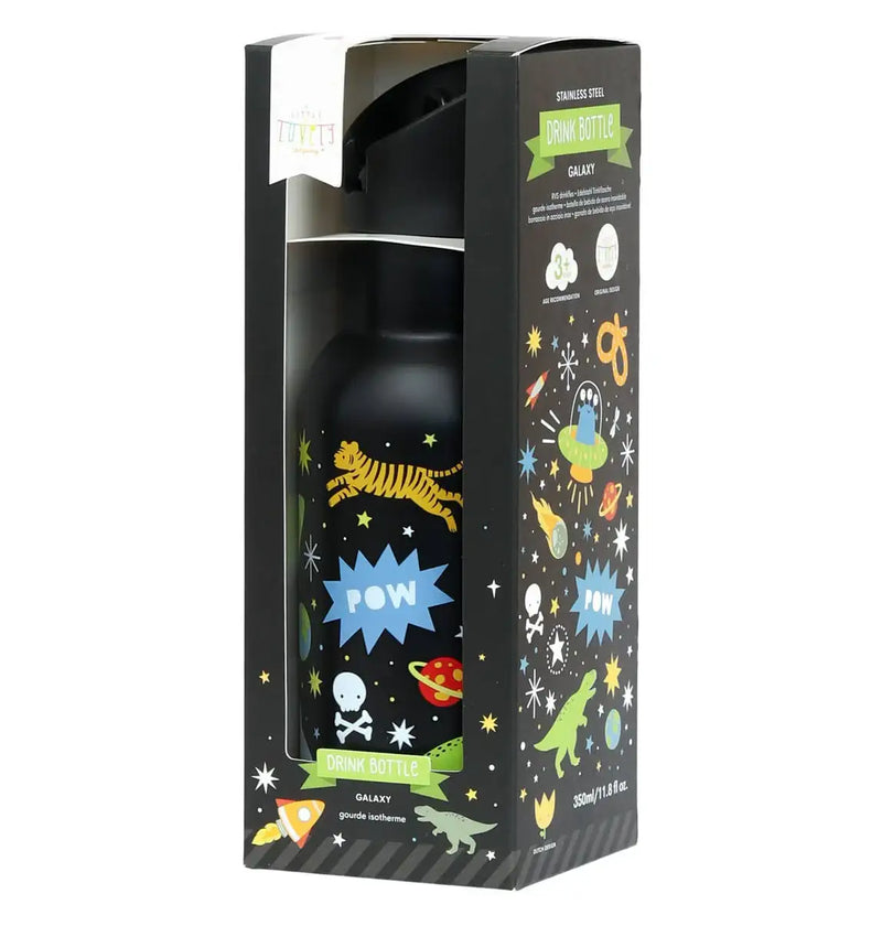A Little Lovely Company Kids Stainless Steel Drink / Water Bottle: Galaxy
