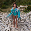 Muddy Puddles UV 보호 수영복 - Lilac Rainbow