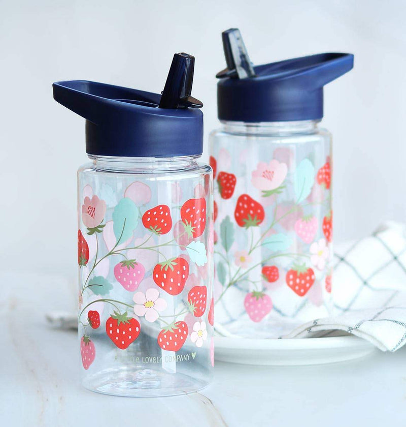 A Little Lovely Company - Kids Drink/Water Bottle: Strawberries