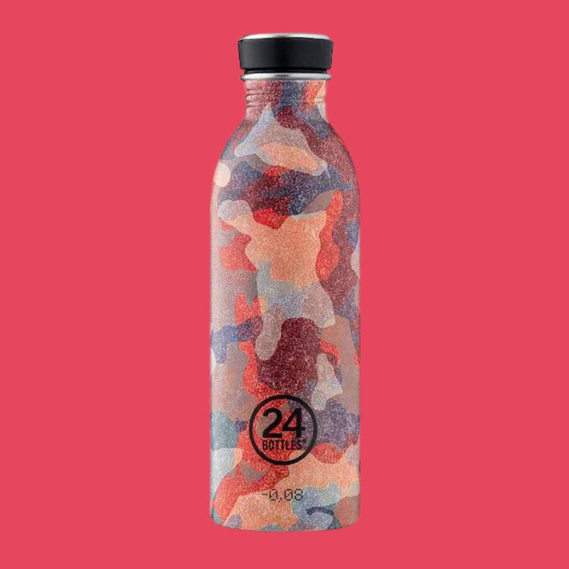 24Bottles Urban Bottle - Camo Coral - 500ml - ScandiBugs