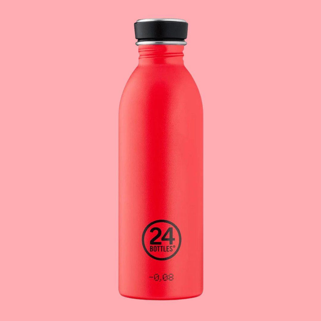 24Bottles Urban Bottle - Hot Red - 500ml - ScandiBugs