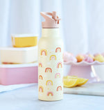 A Little Lovely Company XL Stainless Steel Drink / Water Bottle: Rainbows