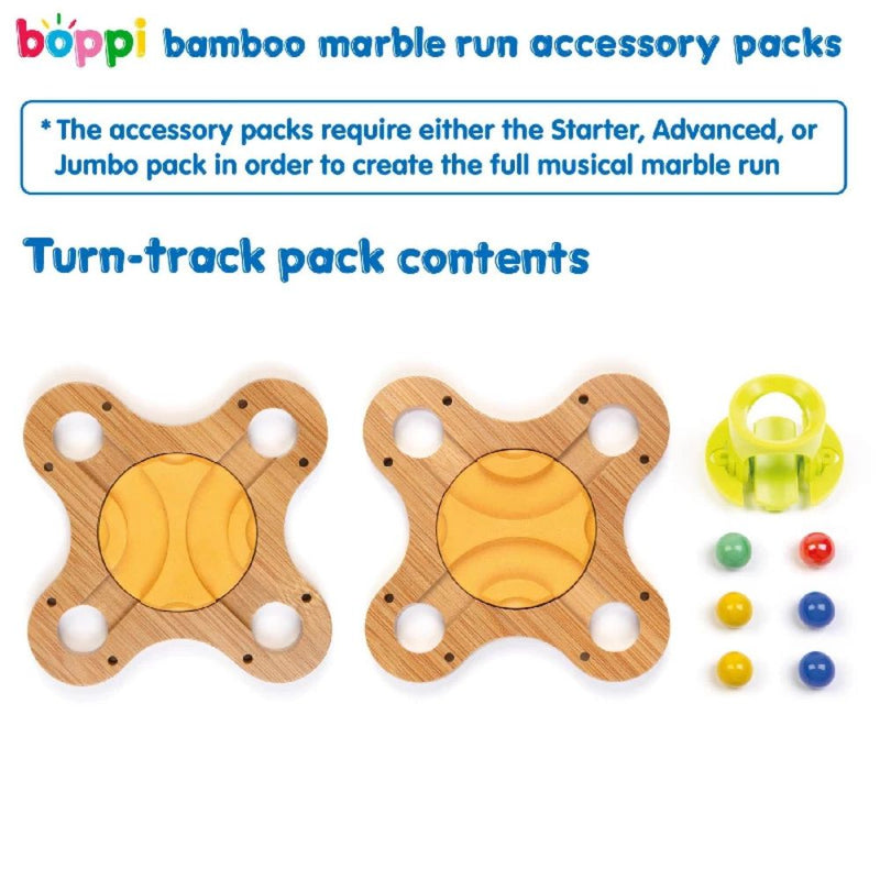 Boppi Wooden Bamboo Marble Run - 스타터 팩
