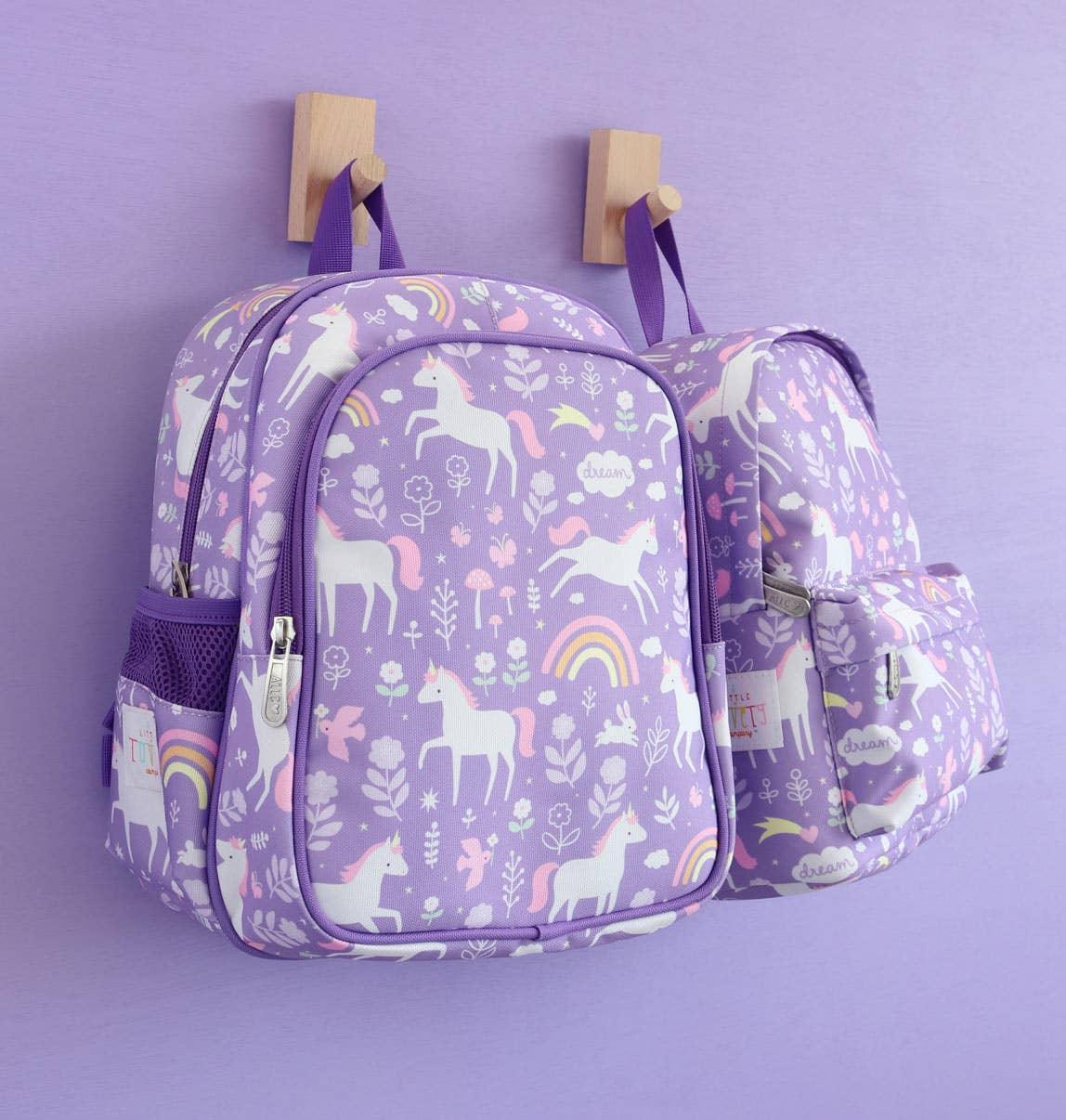 A Little Lovely Company Backpack with insulated pocket Unicorn drea ScandiBugs