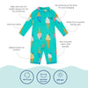 Muddy Puddles UV Protective Surf Suit - Turquoise Ice Cream