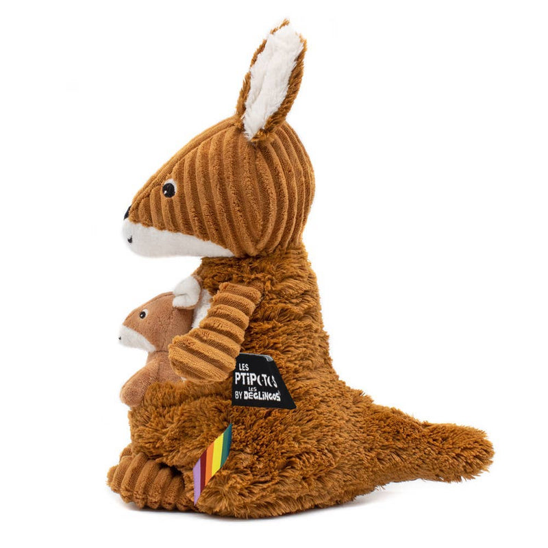 Les Ptipotos - Kangaroo Mum & Baby: Brown Sugar