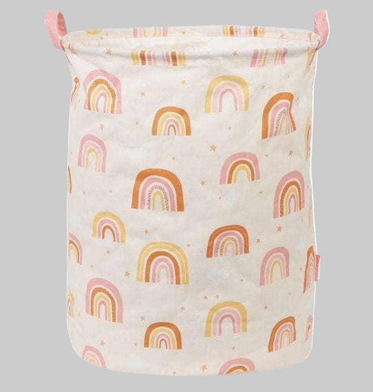 A Little Lovely Company - Storage basket: Rainbows