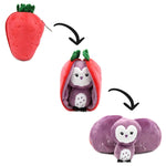 Flipetz the 2-in-1 Plush Toy - Sorbet the Owl/Strawberry