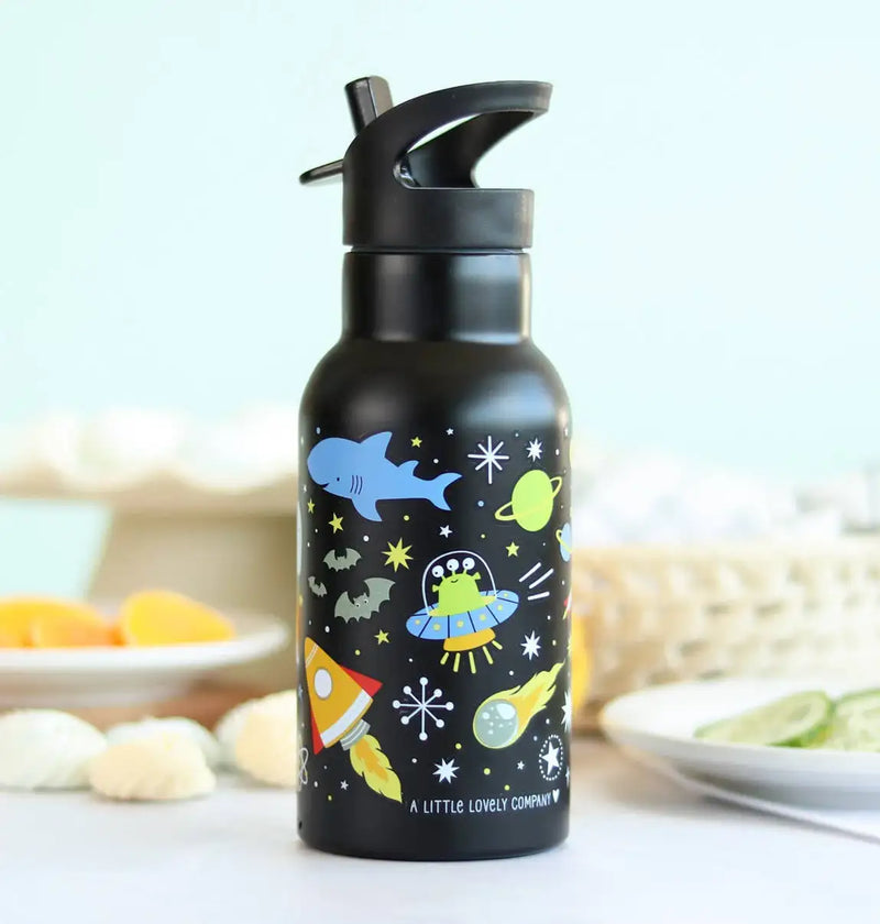 A Little Lovely Company Kids Stainless Steel Drink / Water Bottle: Galaxy