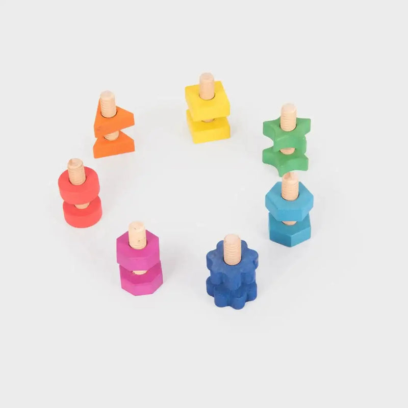 TickiT 레인보우 나무 달걀 - 7개 팩
