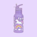 A Little Lovely Company - Kids Stainless Steel Drink / Water Bottle: Unicorn dreams