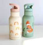 A Little Lovely Company - Kids Stainless Steel Drink / Water Bottle: Forest Friends