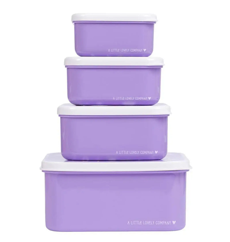 A Little Lovely Company - Lunch & Snack Box Set: Unicorn Dreams
