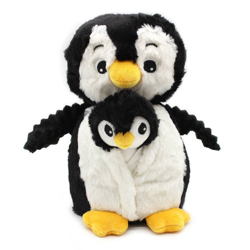 Les Ptipotos - Poppy The Penguin Mum & Baby: Black