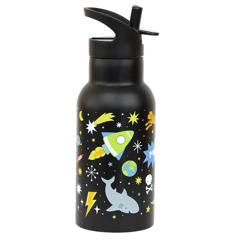 A Little Lovely Company Kids Stainless Steel Drink / Water Bottle: Galaxy