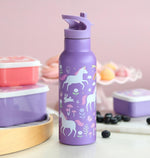 A Little Lovely Company - XL Stainless Steel Drink / Water Bottle: Unicorn Dreams