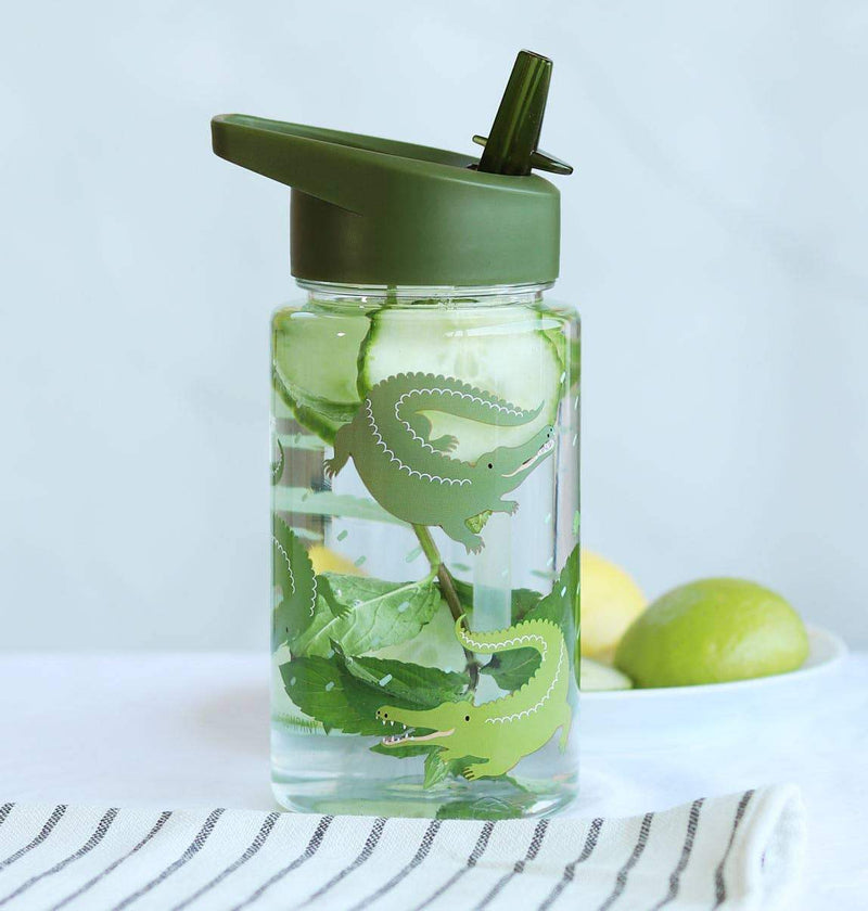 A Little Lovely Company - Kids Drink/Water Bottle: Crocodiles