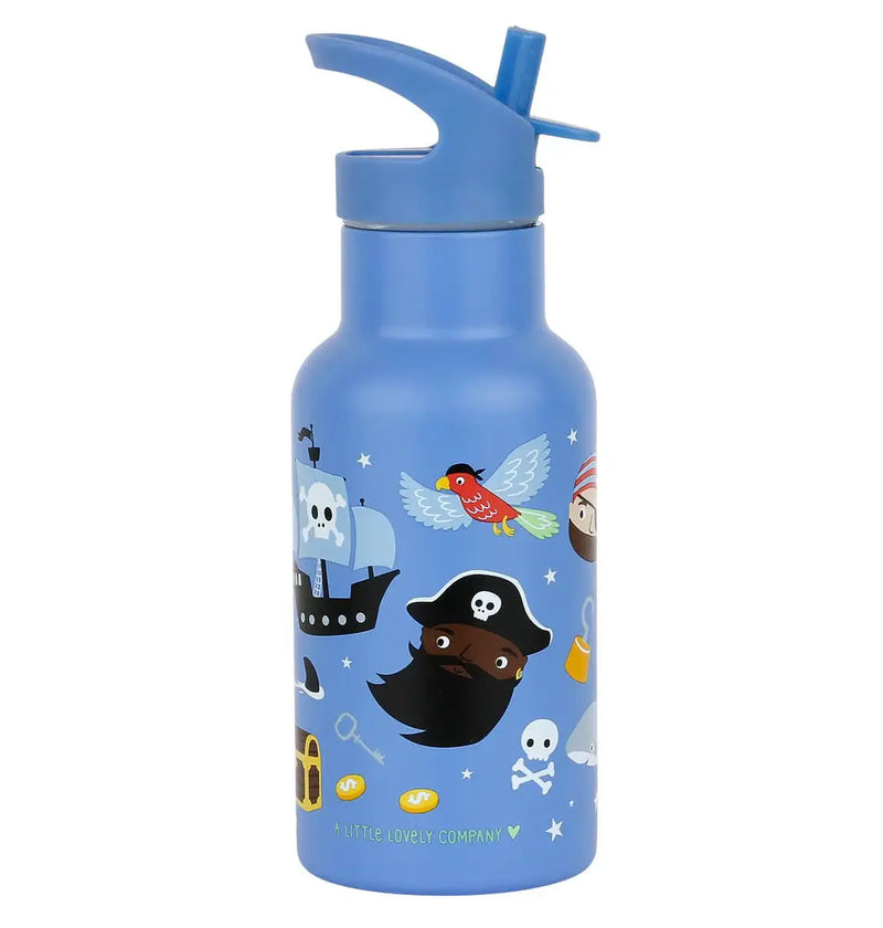 A Little Lovely Company - Kids Stainless Steel Drink / Water Bottle: Pirates
