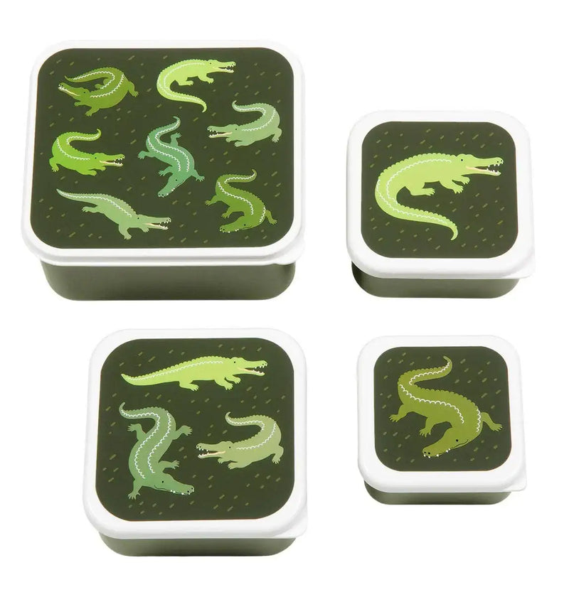 A Lovely Little Company Lunch & Snack Box Set: Crocodiles