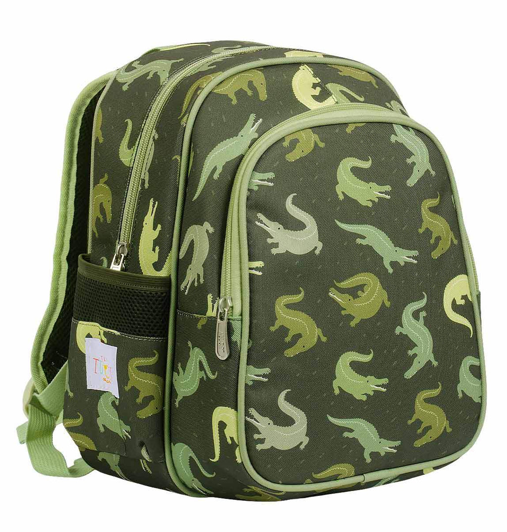 A Little Lovely Company - Backpack with Insulated Pocket: Crocodiles