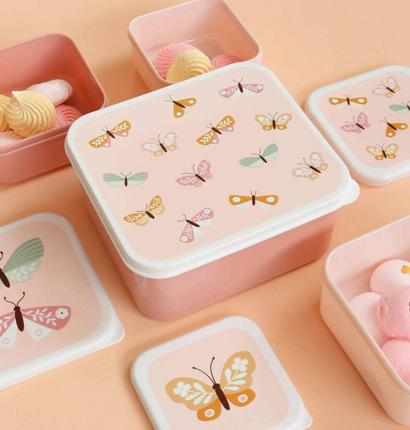 A Little Lovely Company - Lunch & Snack Box Set: Butterflies