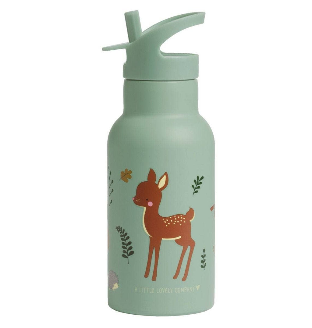 A Little Lovely Company - Kids Stainless Steel Drink / Water Bottle: Forest Friends
