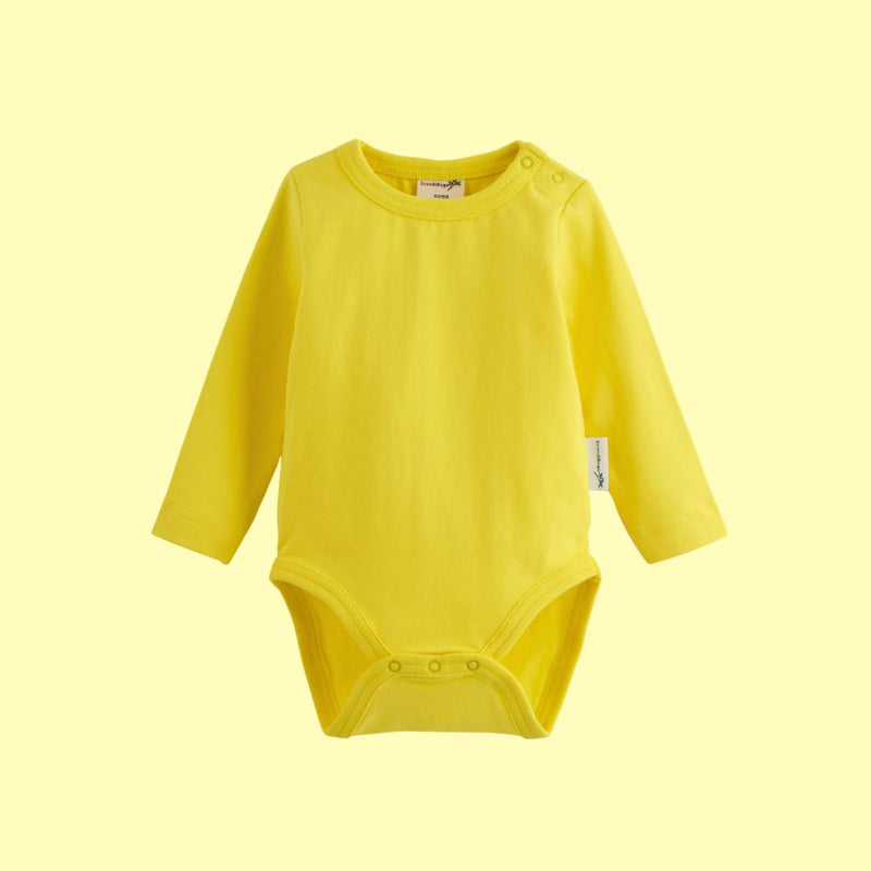 ScandiBugs Own Label Organic Long Sleeve Vest - Sunshine Yellow