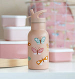 A Little Lovely Company Kids Stainless Steel Drink / Water Bottle: Butterflies
