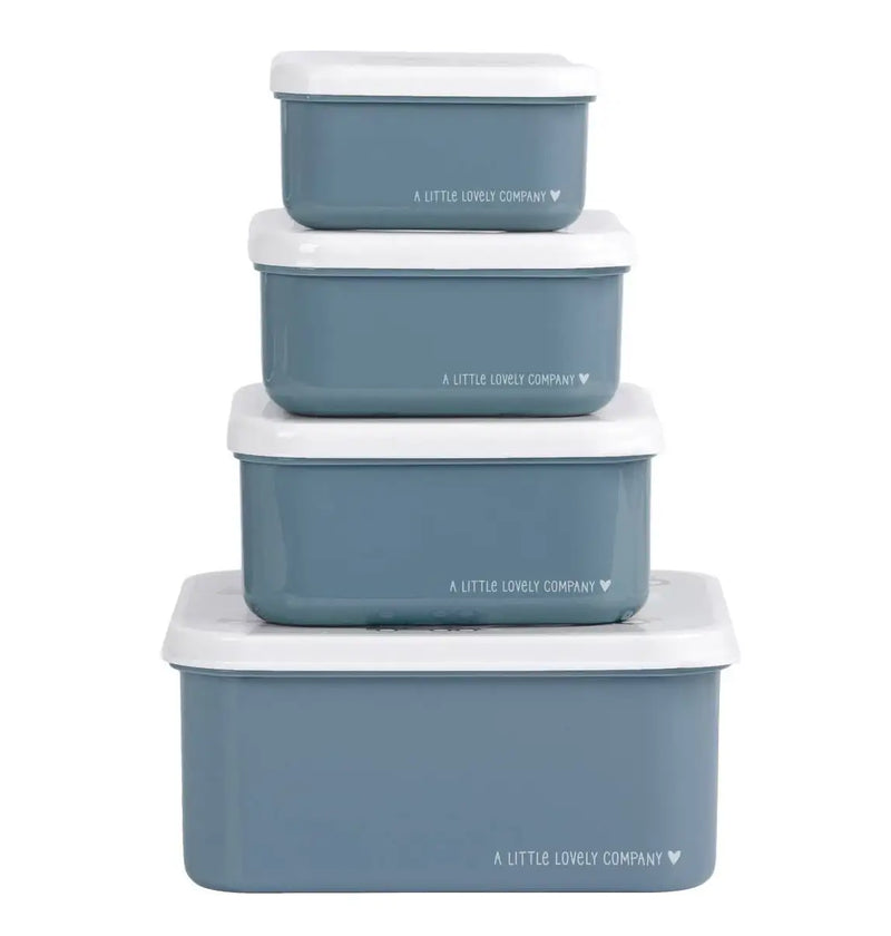 A Little Lovely Company - Lunch & Snack Box Set: Vehicles