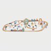 PolarB Wooden Toy Train Set - 92 Pieces