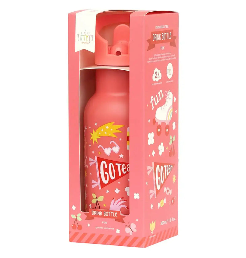 A Little Lovely Company Kids Stainless Steel Drink/Water Bottle: Fun