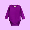 ScandiBugs Own Label Organic Long Sleeve Vest - Perfectly Purple