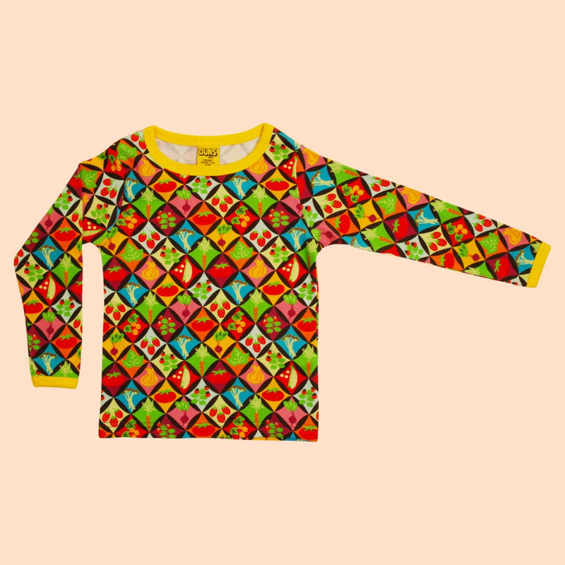 DUNS Harlequin Veggies - Long Sleeve Top